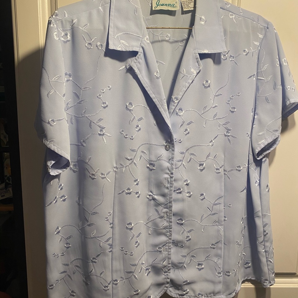Blouse XL Joanna powder blue